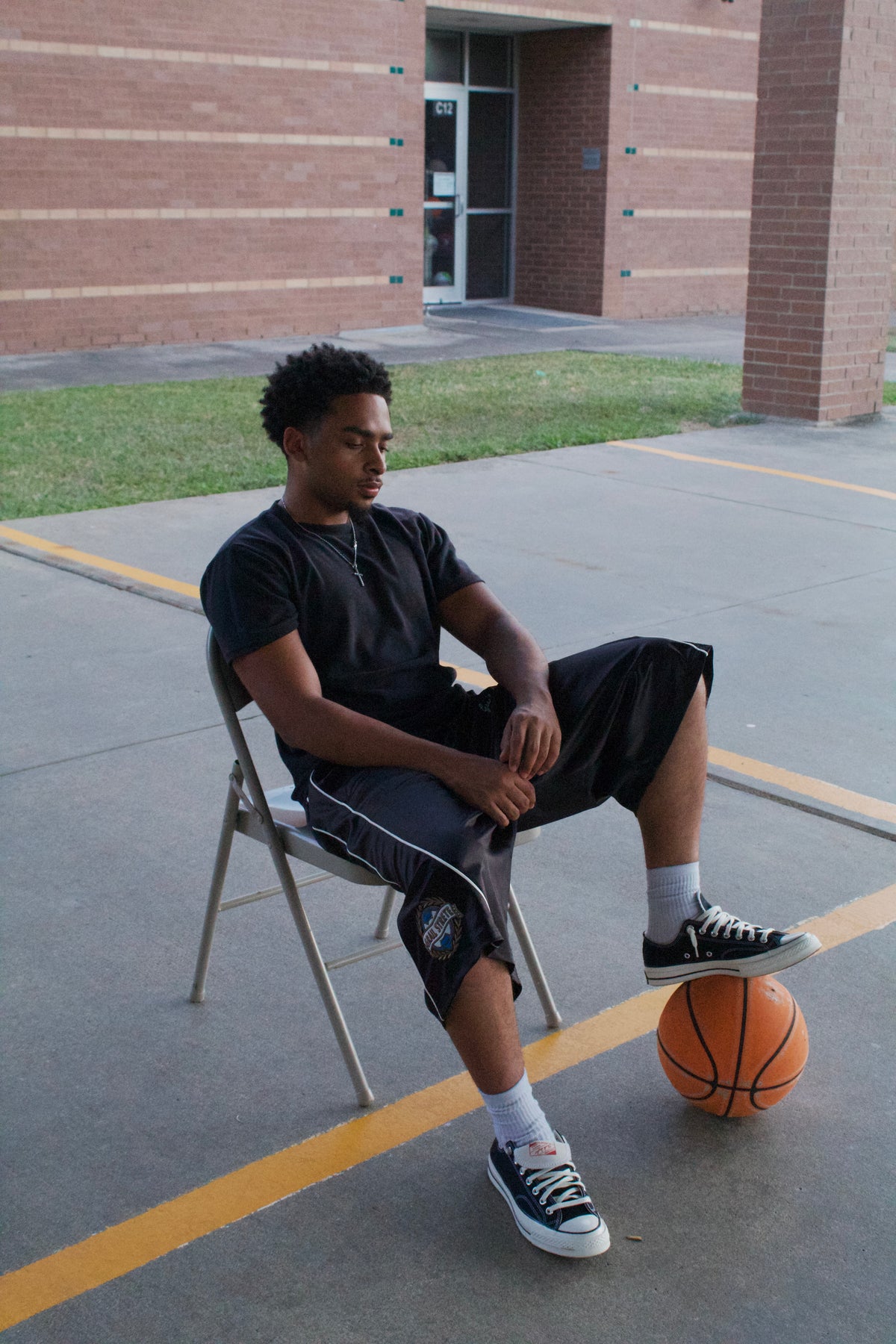 Jet Black Basketball Shorts