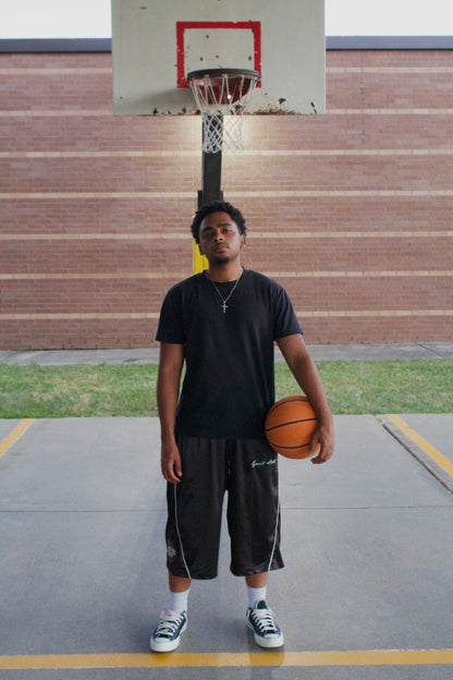 Jet Black Basketball Shorts